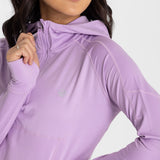 Hoodie Para Mujer  Half Zipper Morado Bsoul