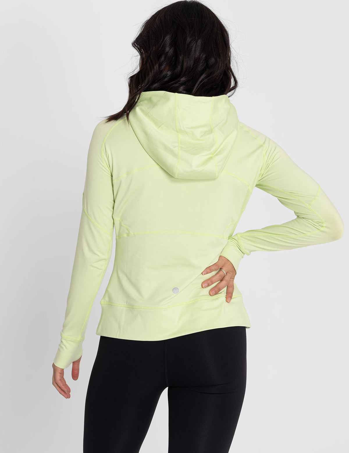 Hoodie Para Mujer  Half Zipper Verde Bsoul