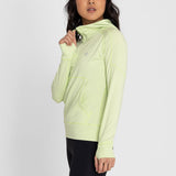 Hoodie Para Mujer  Half Zipper Verde Bsoul