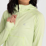 Hoodie Para Mujer  Half Zipper Verde Bsoul