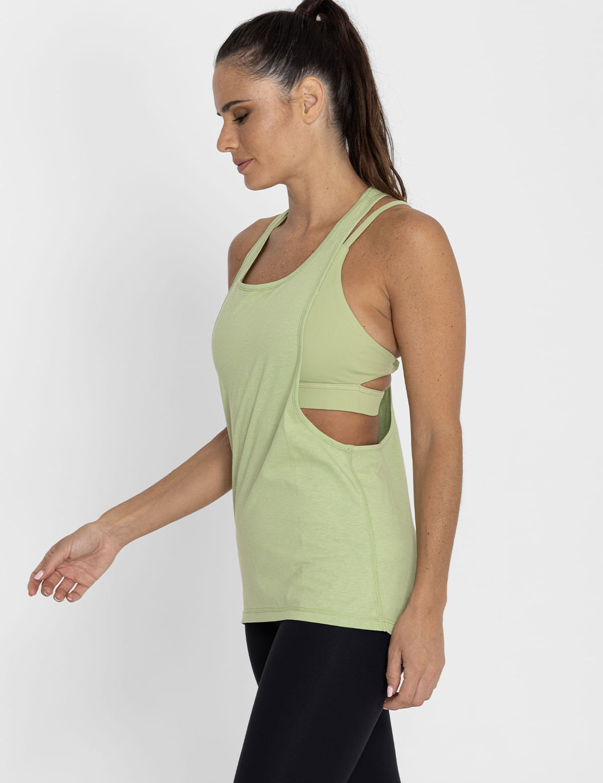 Polo Sin Mangas Para Mujer  Zoe Verde Claro Bsoul