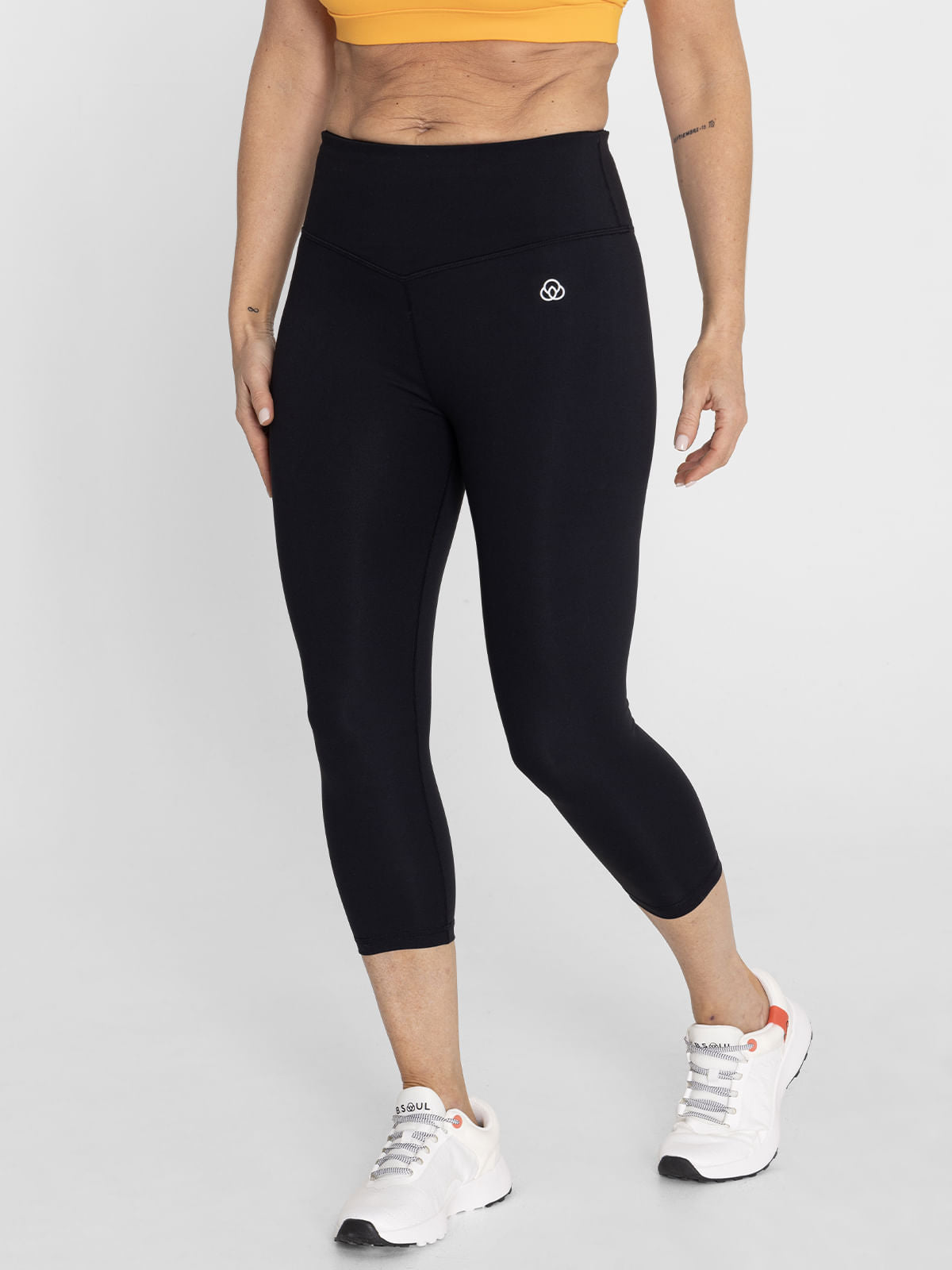 Legging Para Mujer  Capri Negro Bsoul