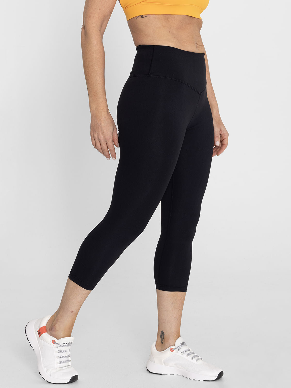 Legging Para Mujer  Capri Negro Bsoul