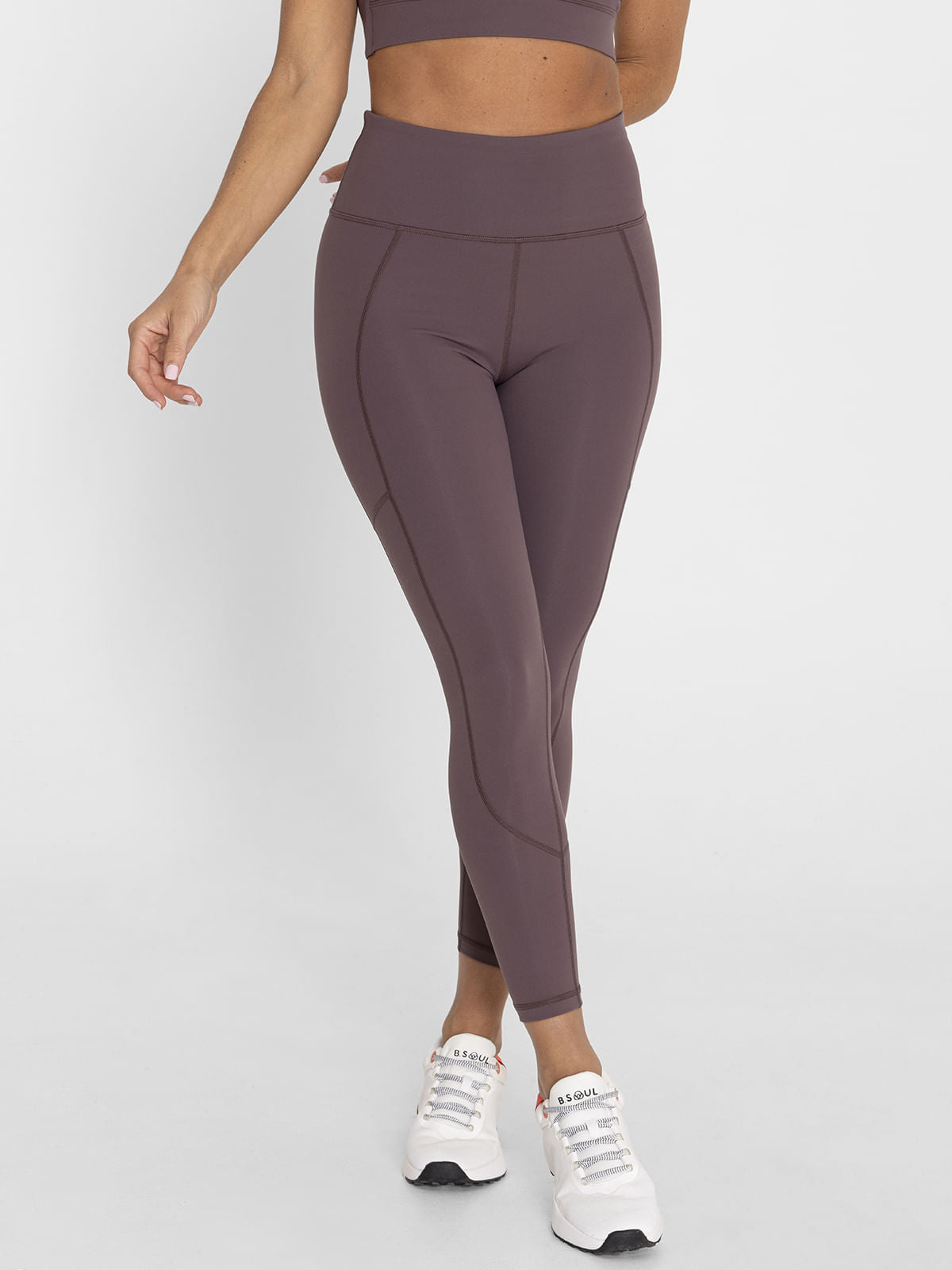 Legging Para Mujer  Ankle Zoe Marrón Bsoul