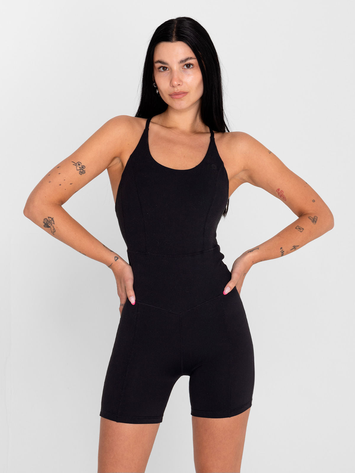 Enterizo Para Mujer  Saintmalē Negro Bsoul