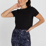 Polo Manga Corta Para Mujer  Maya Negro Bsoul