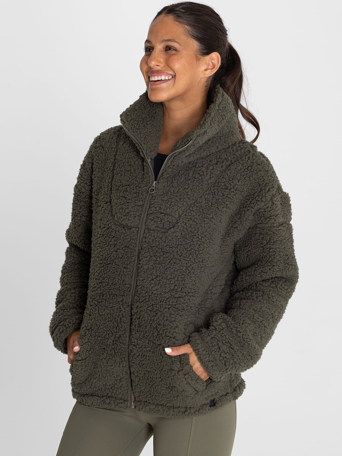 Polar Para Mujer  Shaggy Noa Verde Bsoul