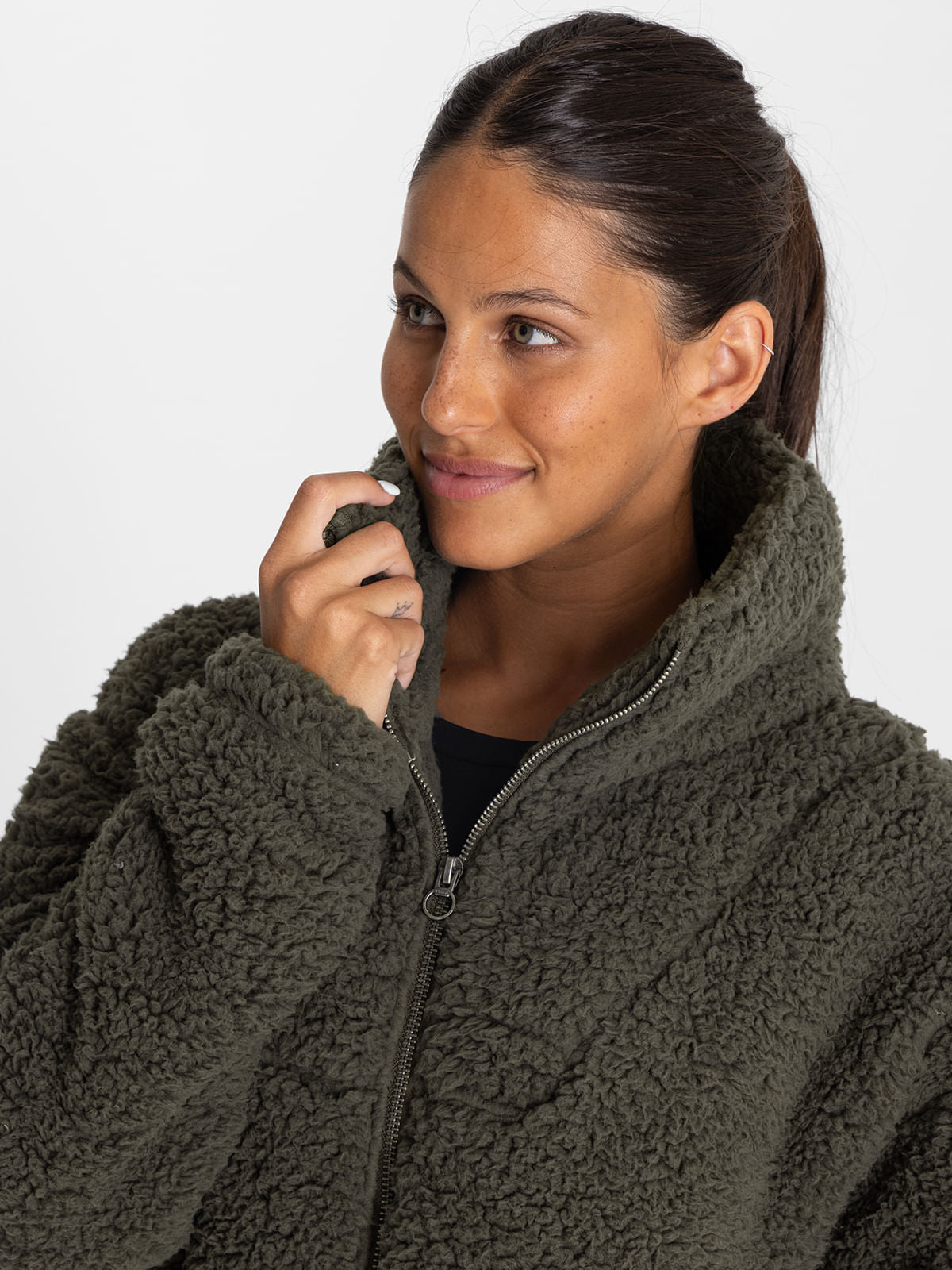 Polar Para Mujer  Shaggy Noa Verde Bsoul