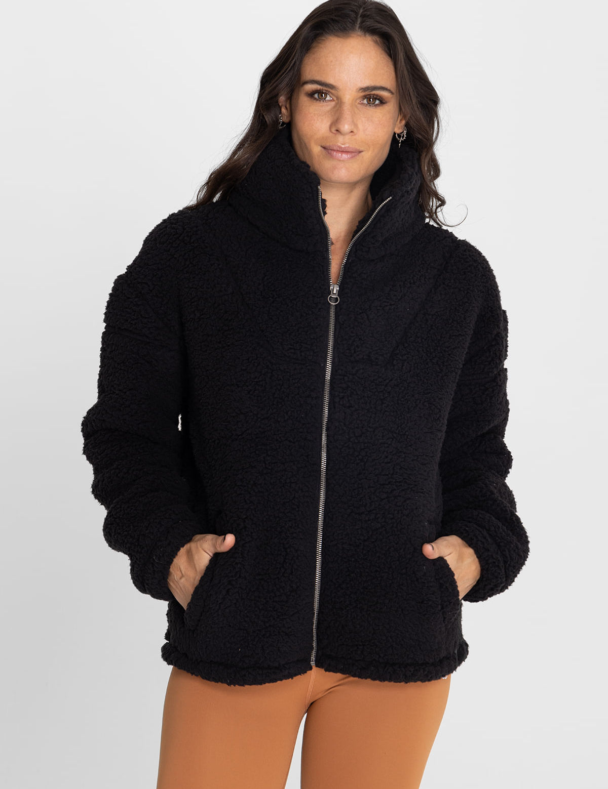 Polar Para Mujer  Shaggy Noa Negro Bsoul