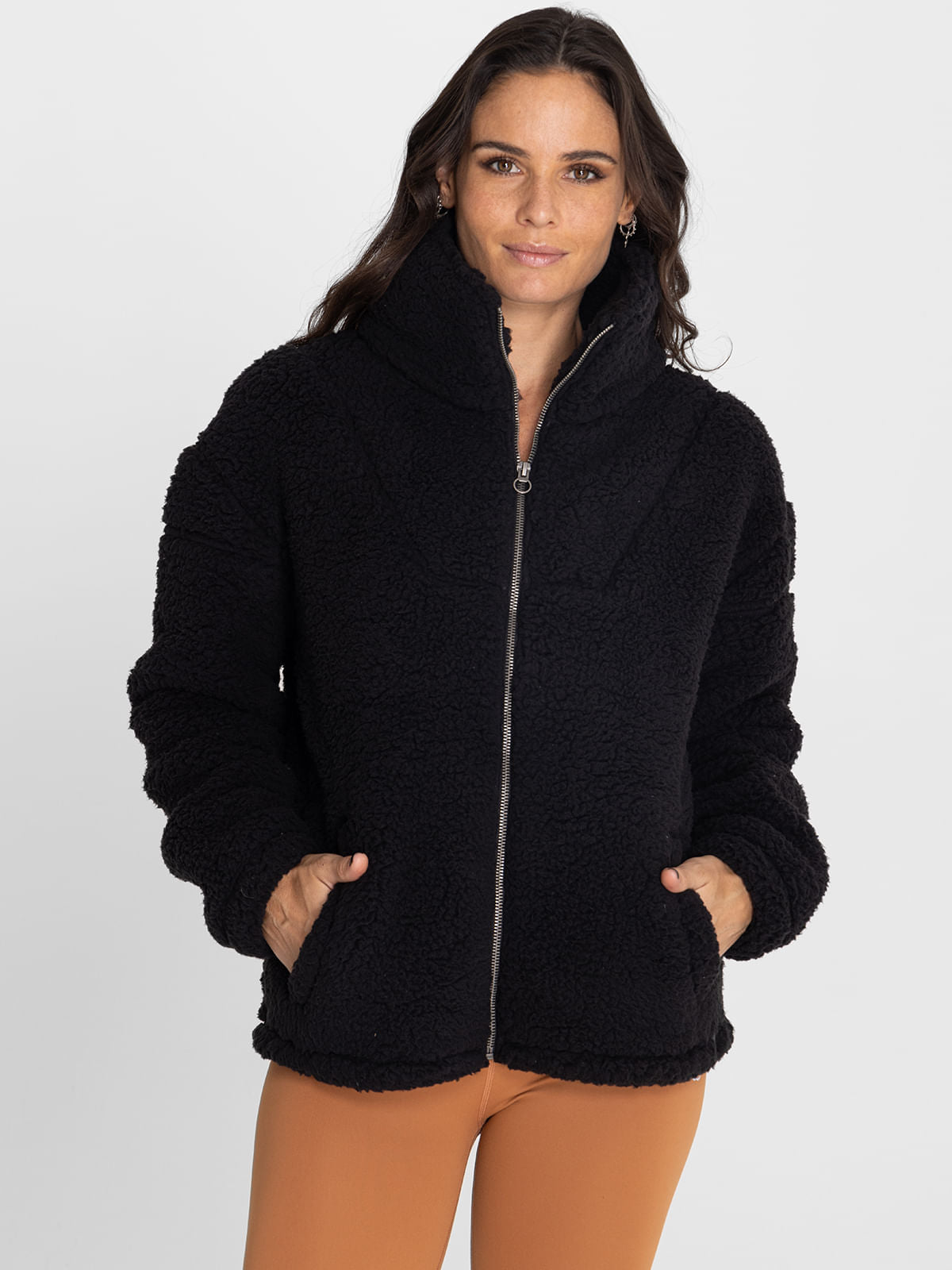 Polar Para Mujer  Shaggy Noa Negro Bsoul