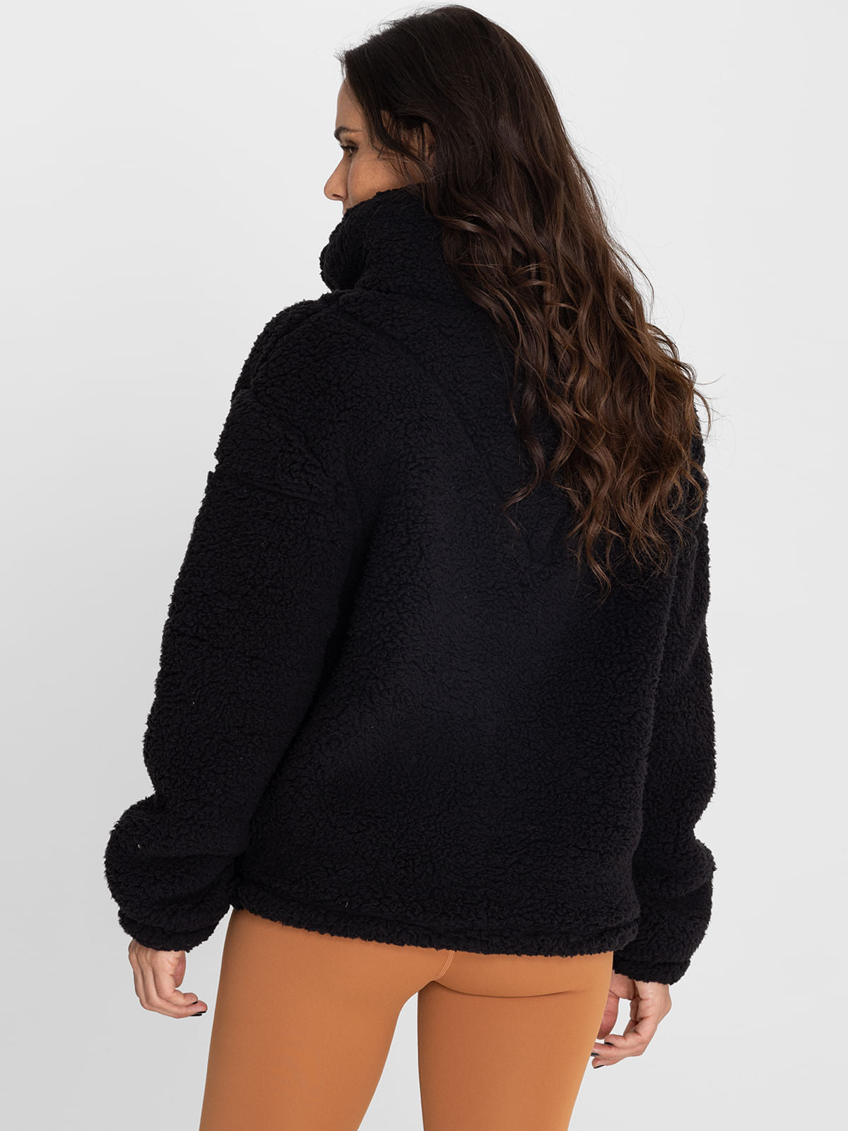 Polar Para Mujer  Shaggy Noa Negro Bsoul