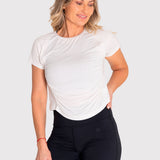 Polo Manga Corta Para Mujer Soft T-Shirt Blanco Bsoul