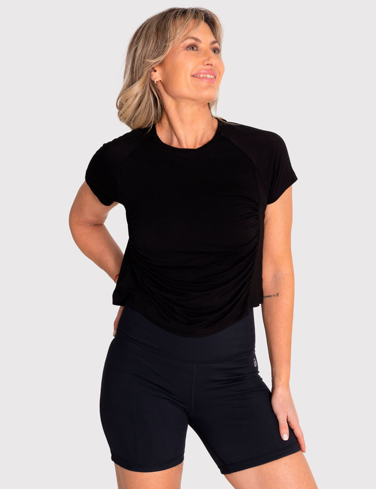 Polo Manga Corta Para Mujer  Blanca Negro Bsoul