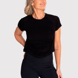 Polo Manga Corta Para Mujer  Blanca Negro Bsoul