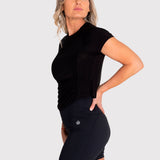 Polo Manga Corta Para Mujer  Blanca Negro Bsoul