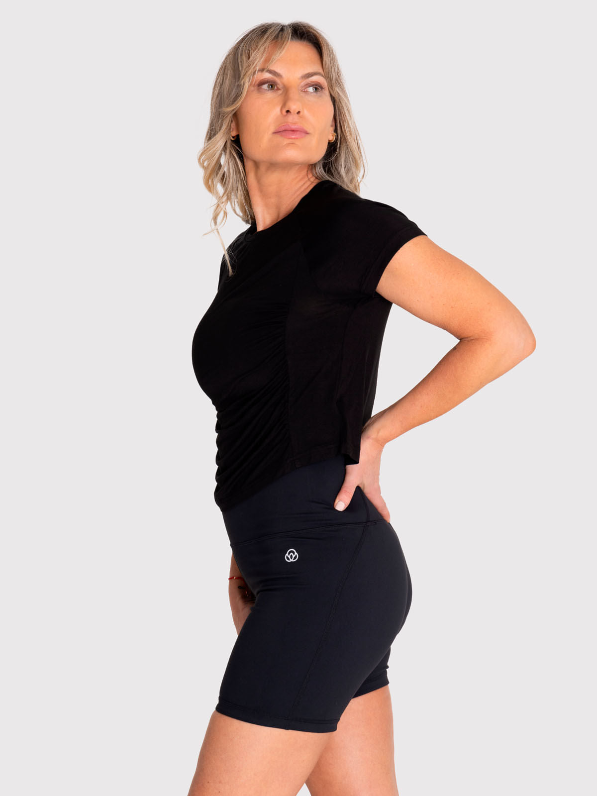 Polo Manga Corta Para Mujer  Blanca Negro Bsoul