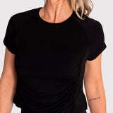 Polo Manga Corta Para Mujer  Blanca Negro Bsoul