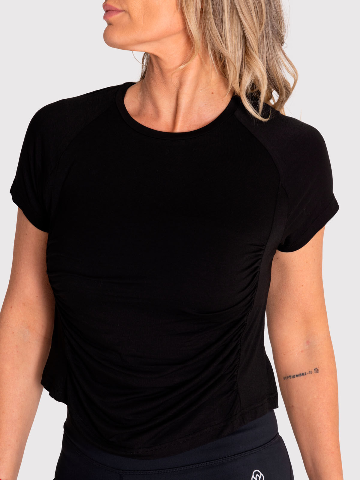 Polo Manga Corta Para Mujer  Blanca Negro Bsoul