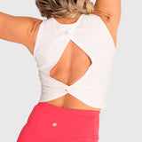 Polo Sin Mangas Para Mujer  Tank Rib Rosado Bsoul
