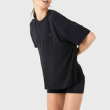 Polo Manga Corta Para Mujer Long T-Shirt Anto II Negro Bsoul