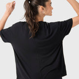 Polo Manga Corta Para Mujer Long T-Shirt Anto II Negro Bsoul