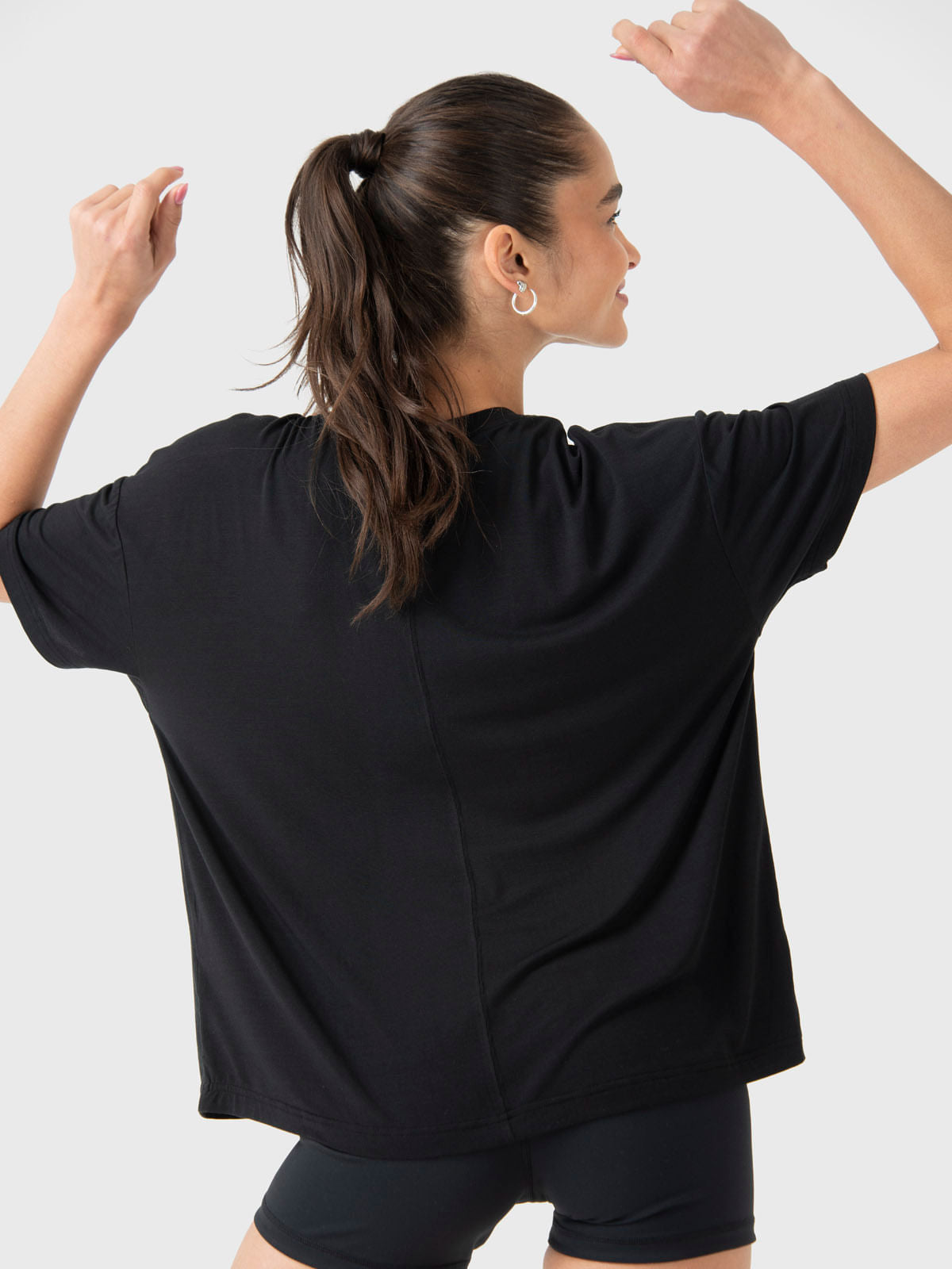 Polo Manga Corta Para Mujer Long T-Shirt Anto II Negro Bsoul