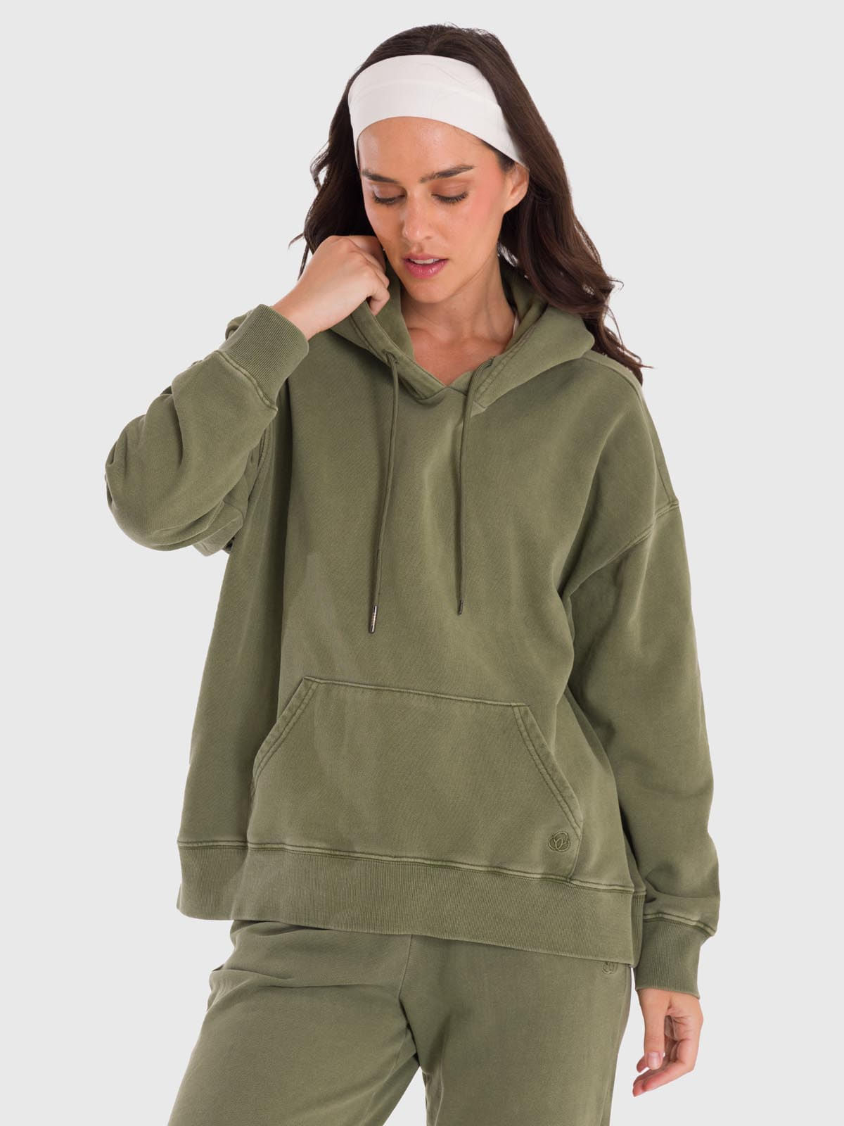 Hoodie Para Mujer Mich Verde Bsoul