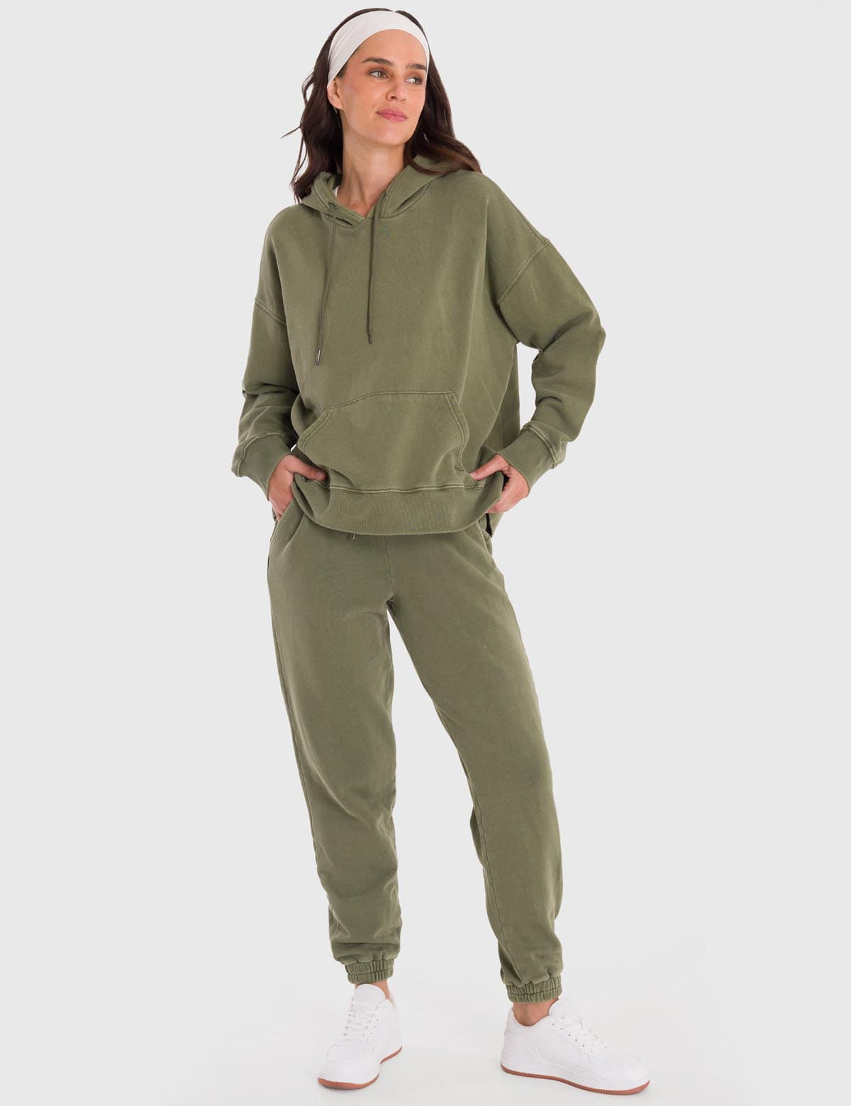 Hoodie Para Mujer Mich Verde Bsoul