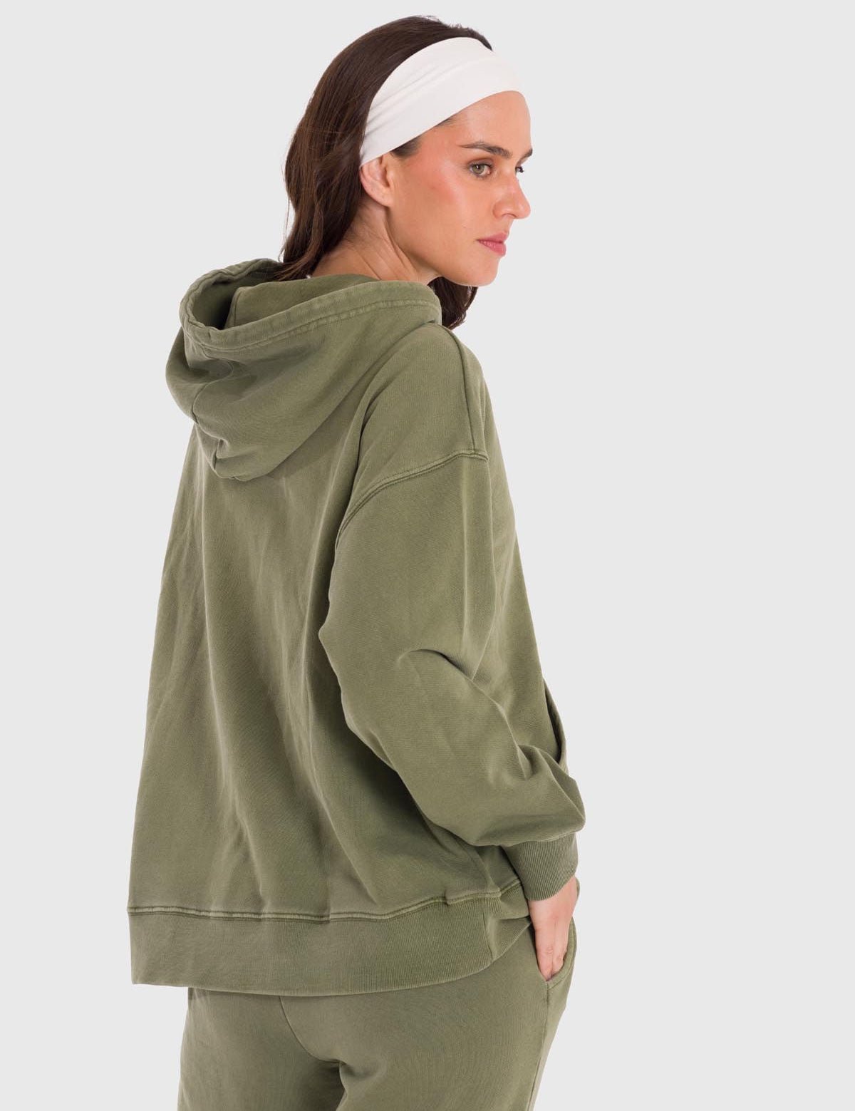 Hoodie Para Mujer Mich Verde Bsoul