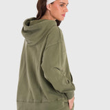 Hoodie Para Mujer Mich Verde Bsoul