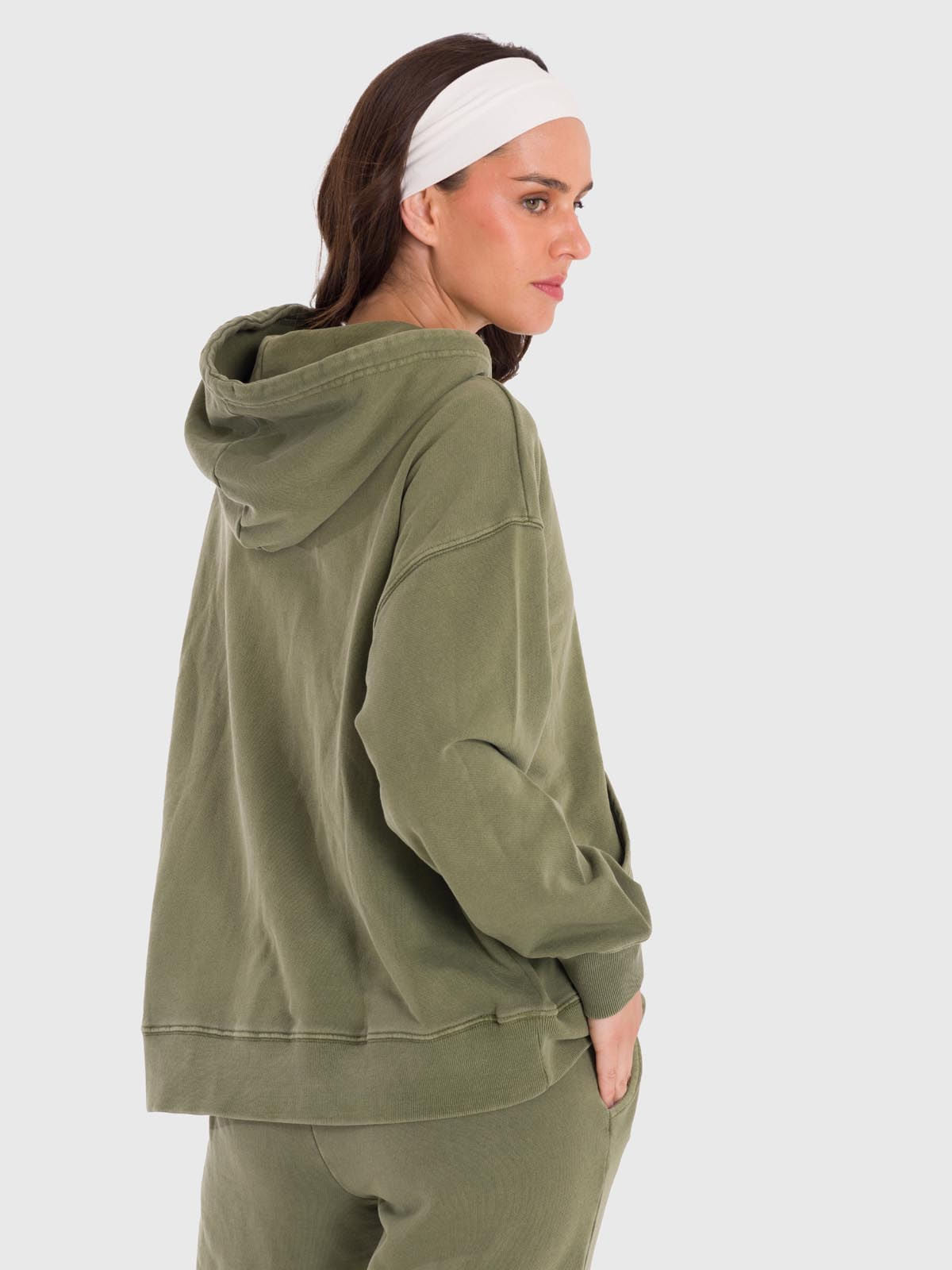 Hoodie Para Mujer Mich Verde Bsoul