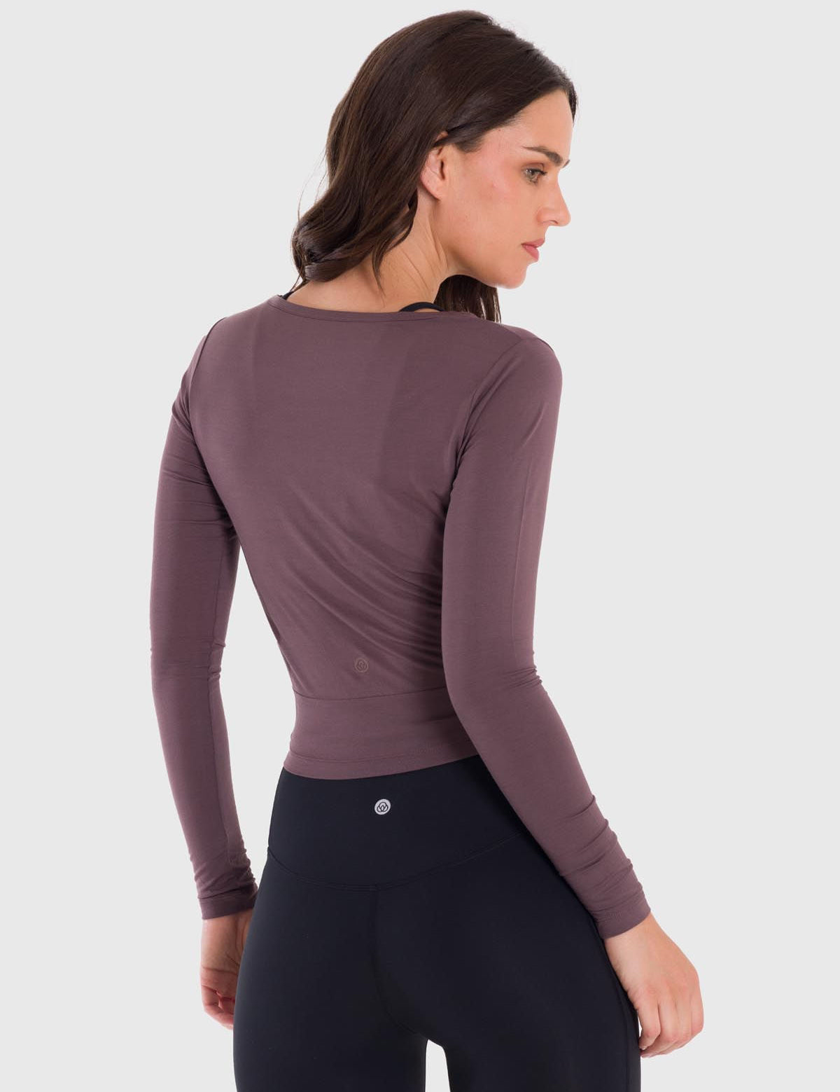 Polo Manga Larga Para Mujer Modal Marrón Bsoul