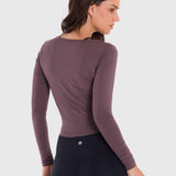 Polo Manga Larga Para Mujer Modal Marrón Bsoul