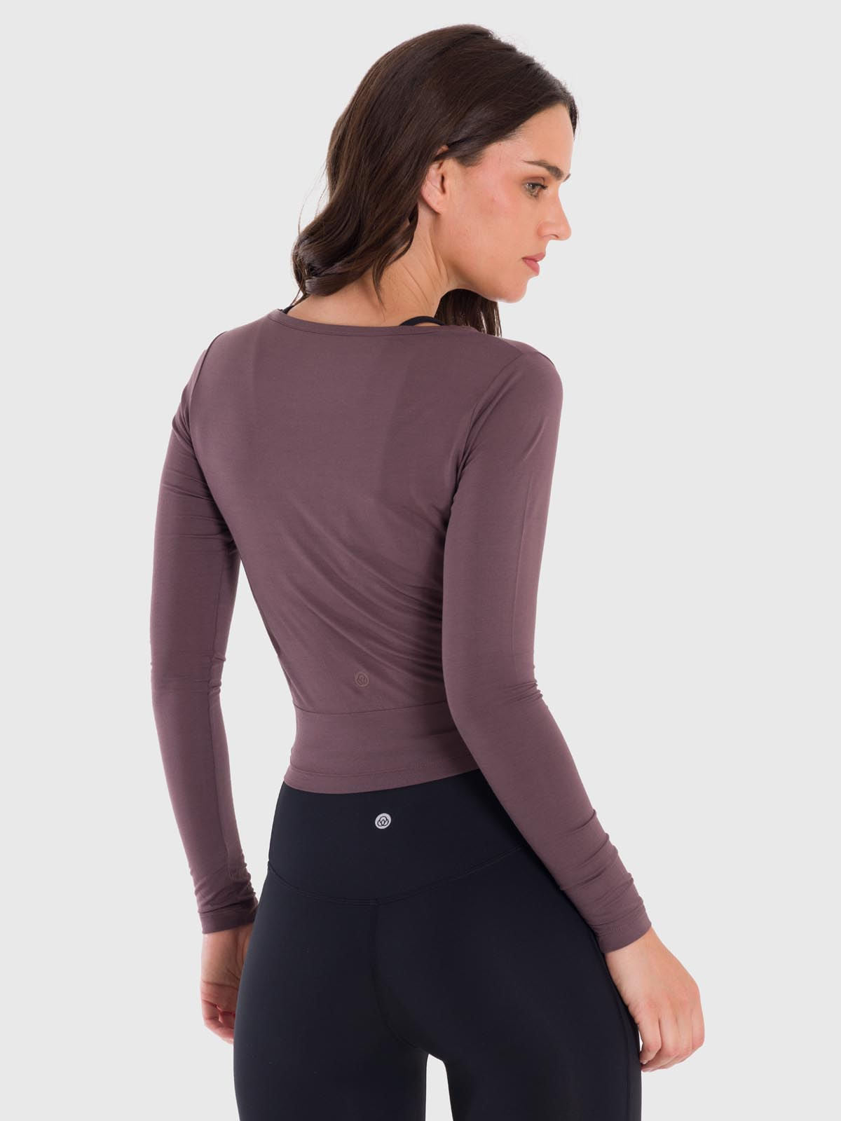 Polo Manga Larga Para Mujer Modal Marrón Bsoul