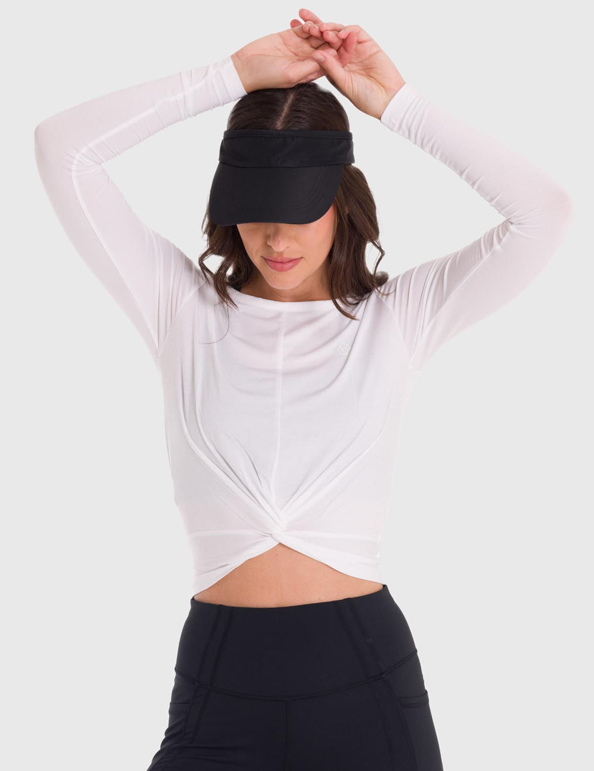 Polo Manga Larga Para Mujer Modal Blanco Bsoul