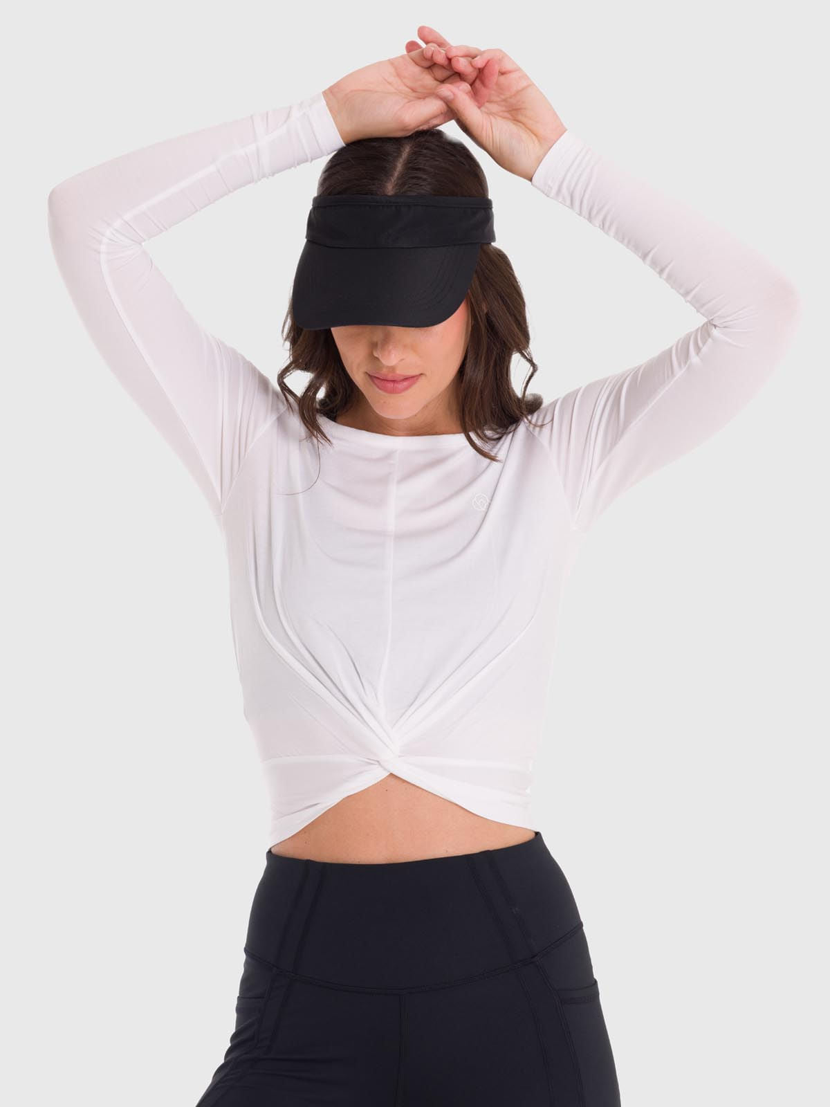 Polo Manga Larga Para Mujer Modal Blanco Bsoul