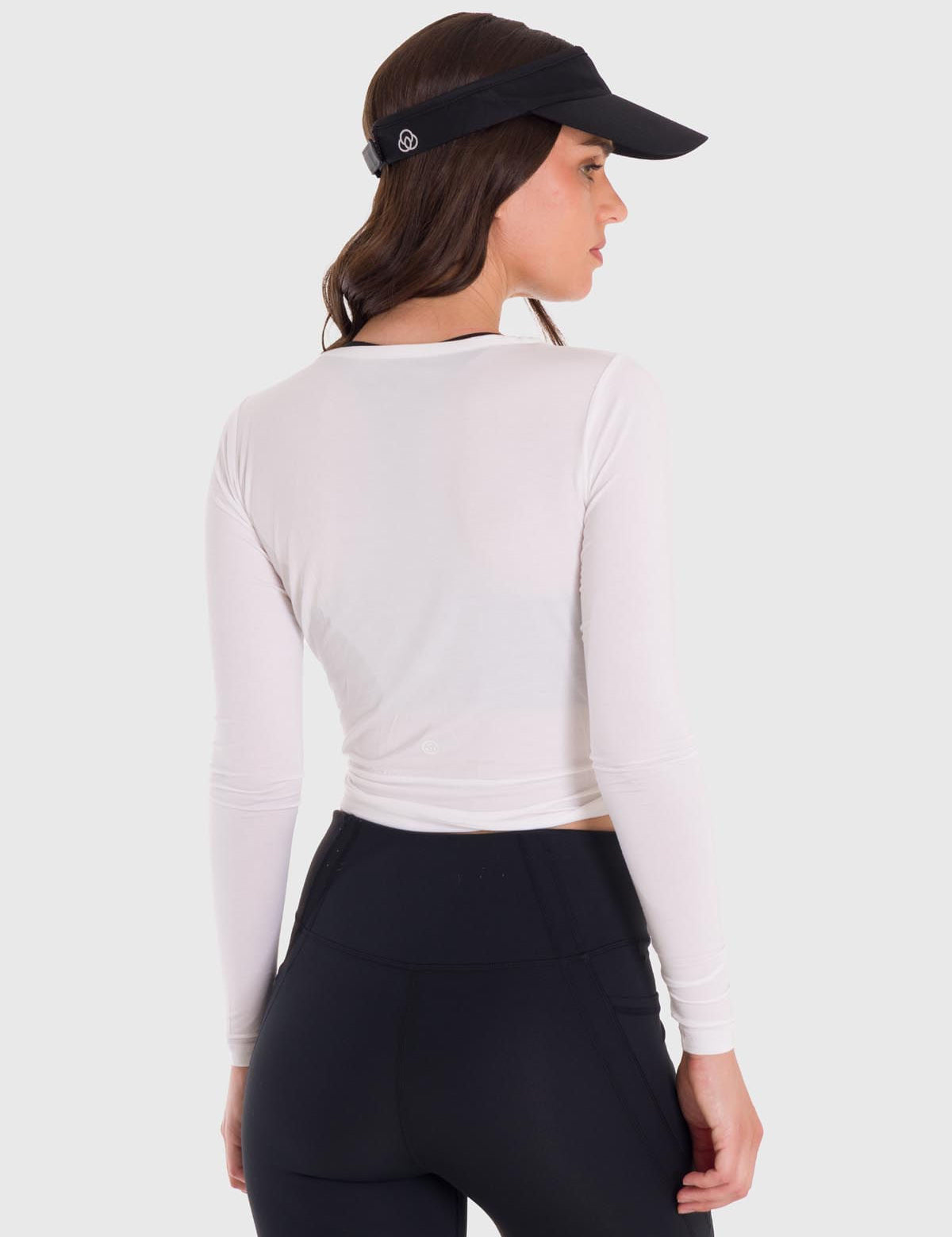 Polo Manga Larga Para Mujer Modal Blanco Bsoul