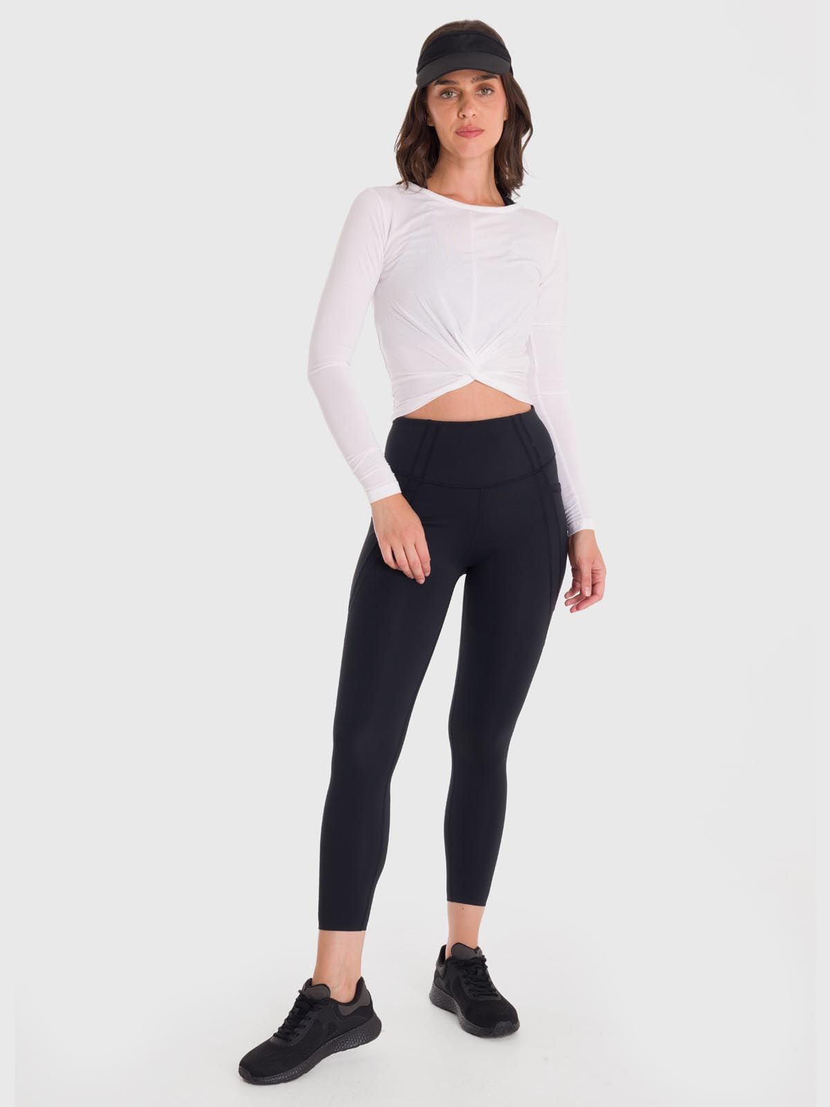 Polo Manga Larga Para Mujer Modal Blanco Bsoul
