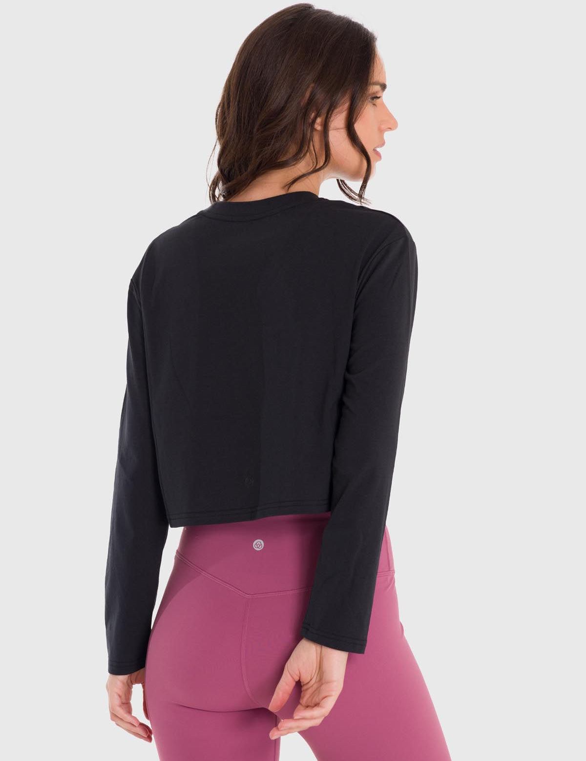Polo Manga Larga Para Mujer Cotton Negro Bsoul