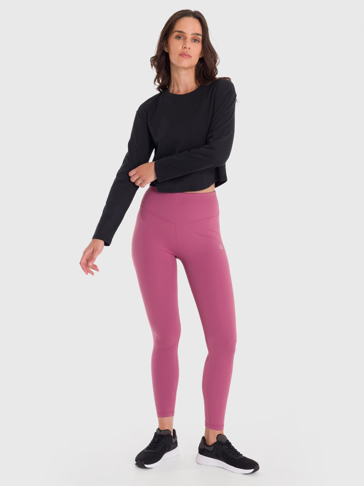 Polo Manga Larga Para Mujer Cotton Negro Bsoul