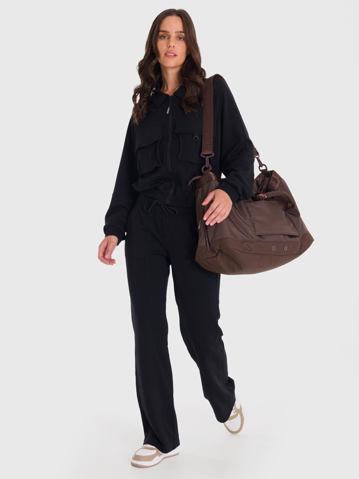 Casaca Para Mujer Modal Negro Bsoul