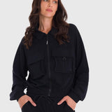 Casaca Para Mujer Modal Negro Bsoul