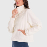 Polera Para Mujer Mid Zip Blanco Bsoul