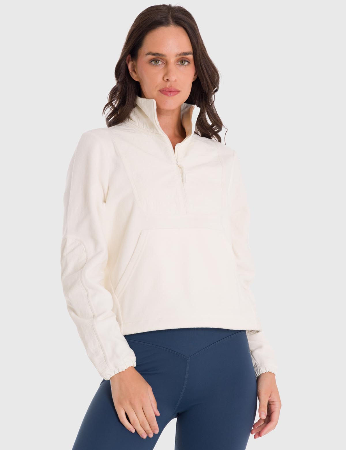 Polera Para Mujer Mid Zip Blanco Bsoul