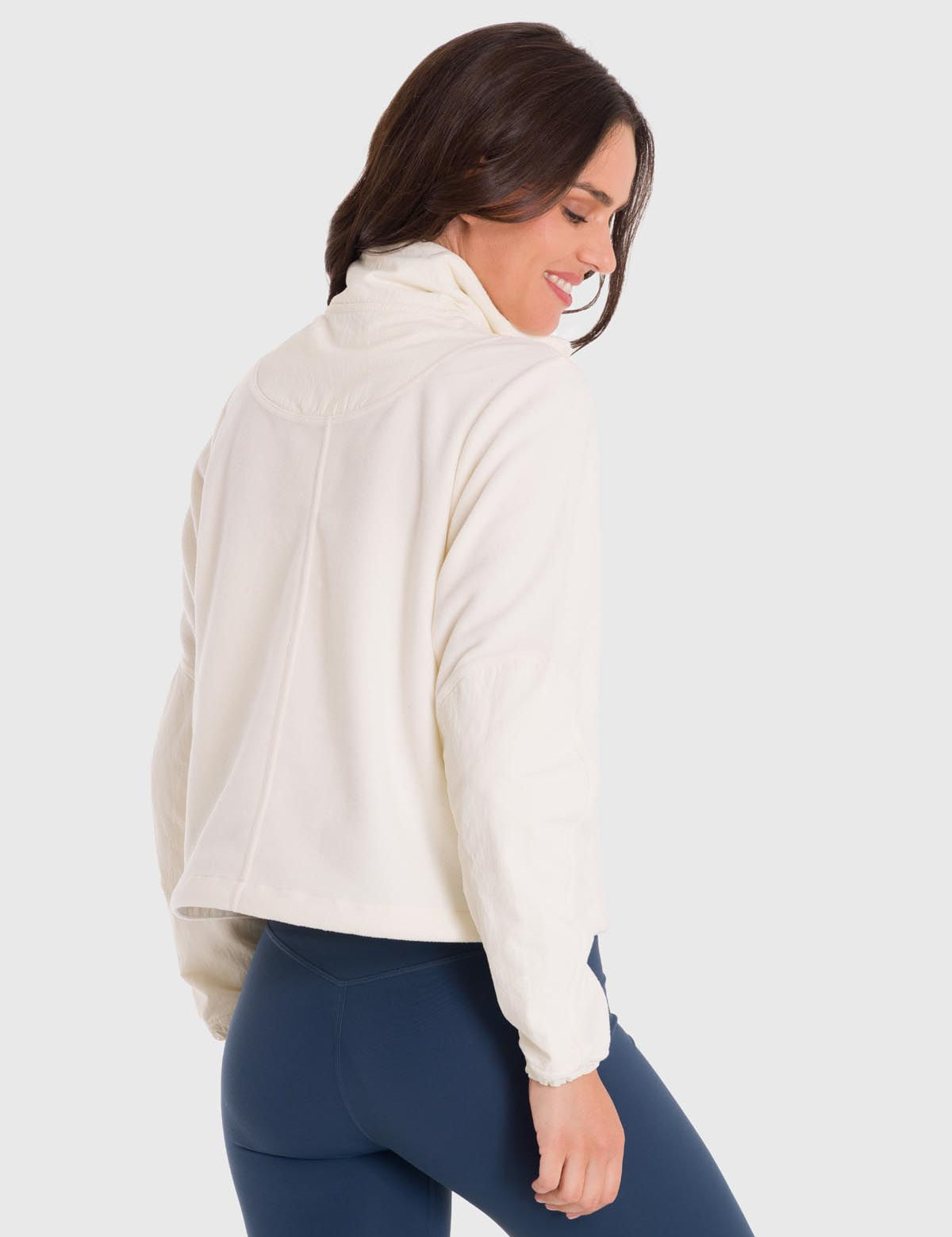 Polera Para Mujer Mid Zip Blanco Bsoul