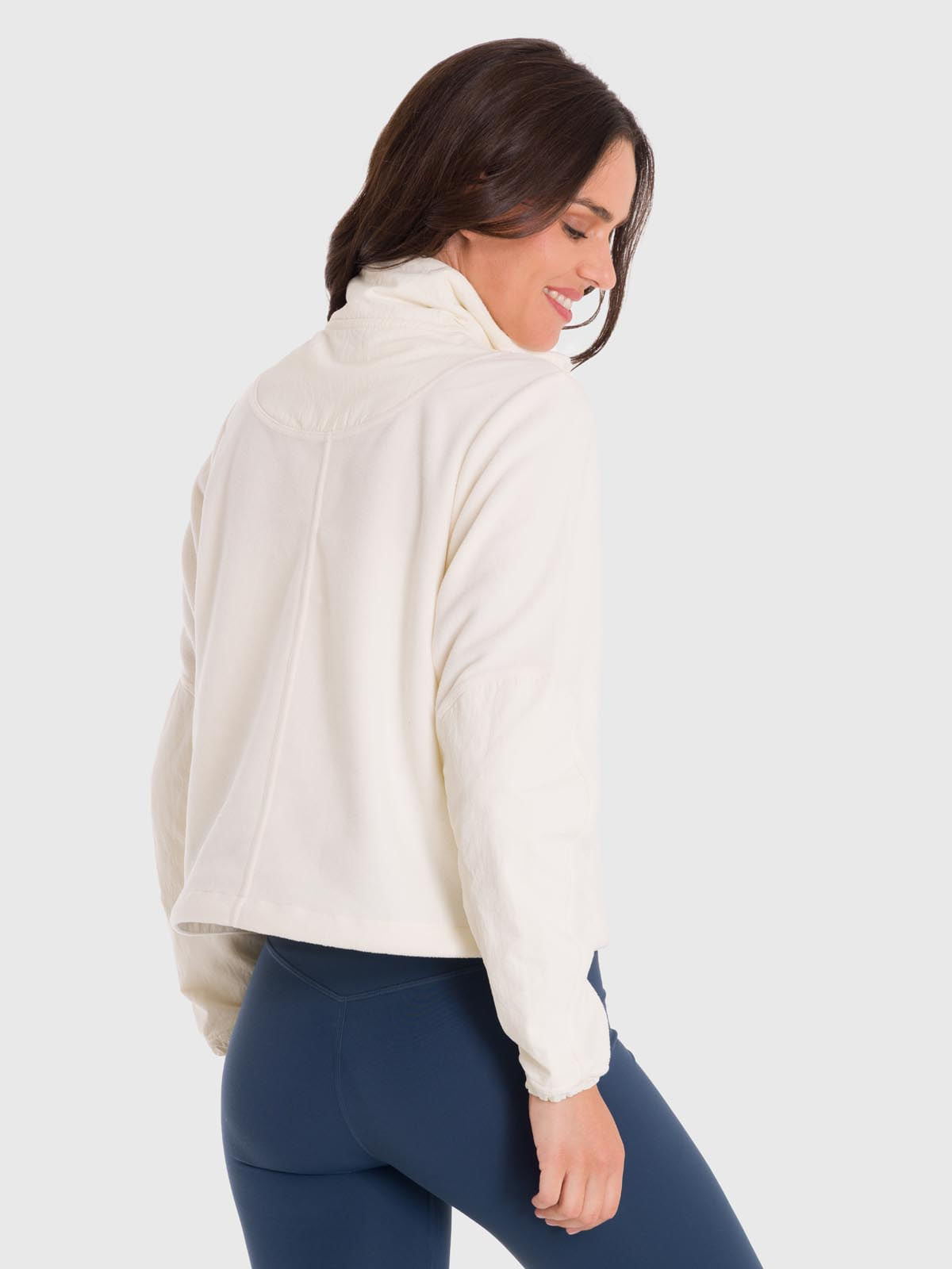Polera Para Mujer Mid Zip Blanco Bsoul