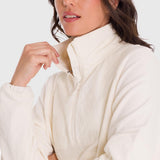 Polera Para Mujer Mid Zip Blanco Bsoul