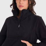 Polera Para Mujer Mid Zip Negro Bsoul