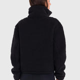 Polar Para Mujer Mid Zip Sherpa Negro Bsoul