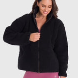 Polar Para Mujer Full Zip Sherpa Negro Bsoul